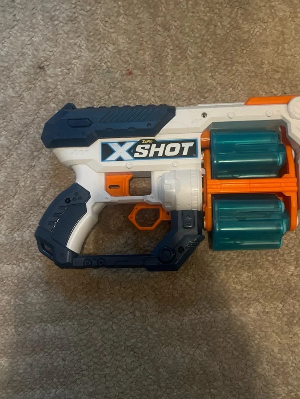 X-Shot Kids Foam Blaster Toy - Blue/White/Orange